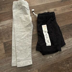 $10 sale or 3/$15 Jumping bean shorts and grey leggings 12m NWOT